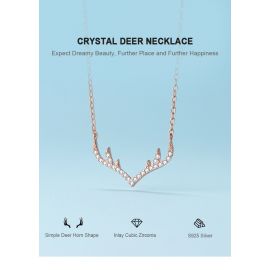 CRYSTAL DEER NECKLACE